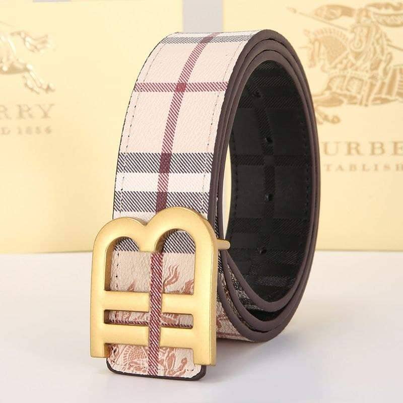 Get The Look - Burberry Leather Belt For Men and Women on Sale | La Black