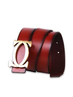 Men's Genuine LV Leather Belt - lablack