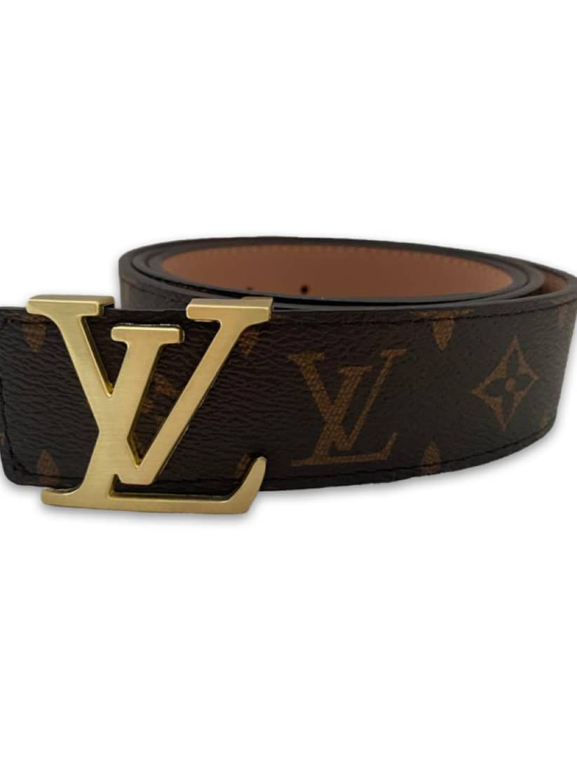Men's Genuine LV Leather Belt - lablack